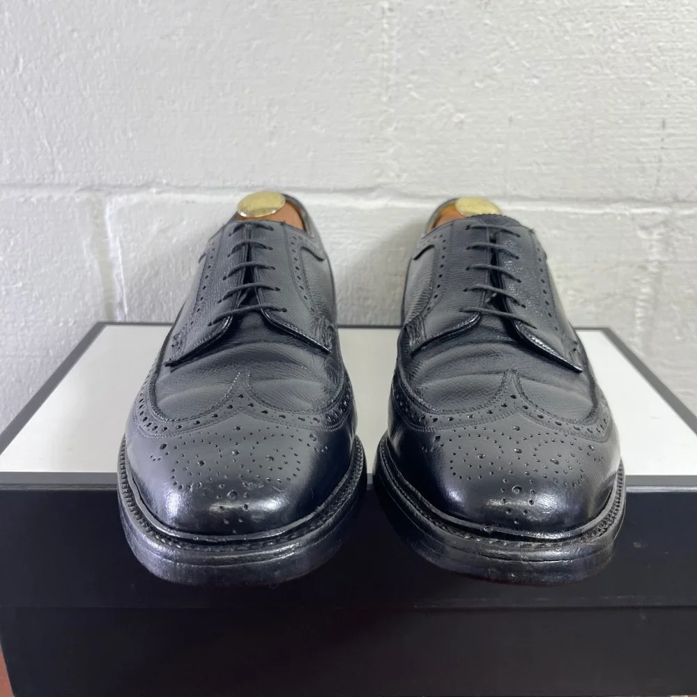 Florsheim Imperial Kenmoor 92604 Black‎ Leather Wingtip Oxford Dress Men's 9.5 C